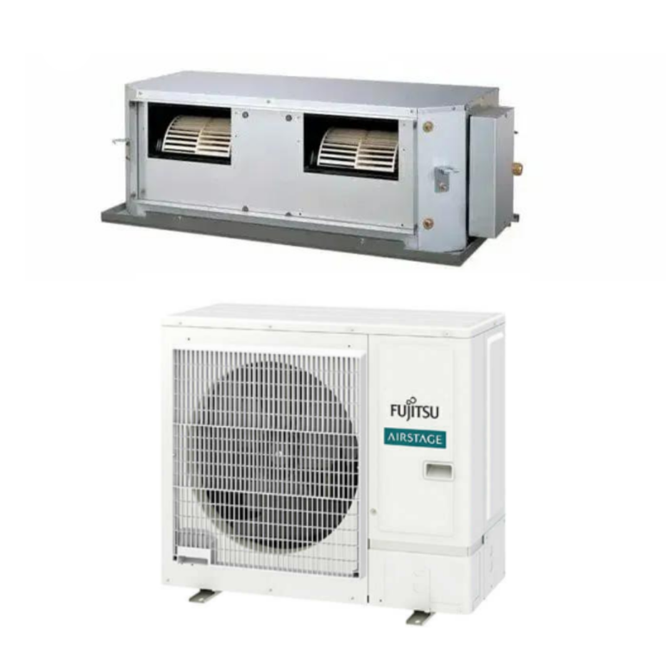 Fujitsu SET-ARTH54KHTA 14.0kW High Static Ducted System 1 Phase | Includes UTY-RNRT Controller